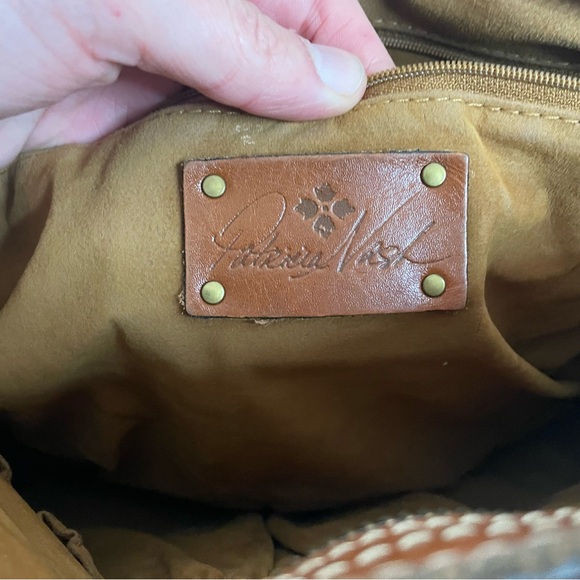 Patricia Nash Poppy Leather Shoulder Bag Brown Leather Western - Picture 7 of 12